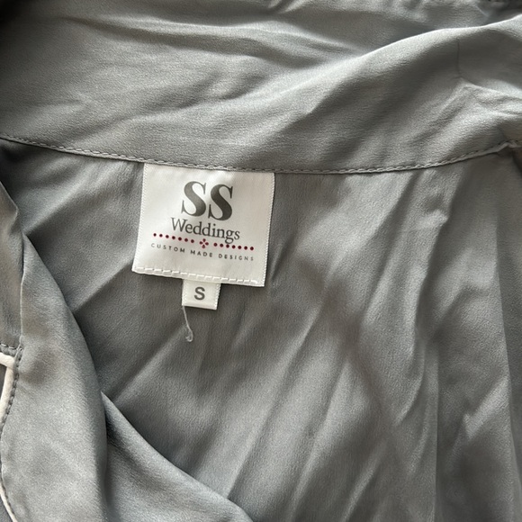 SS Weddings Gray Pajamas Set - Picture 2 of 6